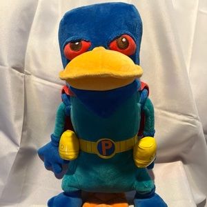 Phineas & Ferb Mission Marvel Perry the Platypus 15" Plush Disney Super Hero Toy